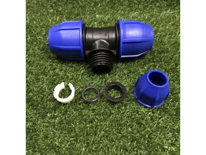 Fiting Plastica Alfa PP T-kus na PE potrubie redukovaný Ø32mm - Ø20mm