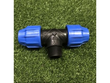 Fiting Plastica Alfa PP T-kus na PE potrubie Ø25mm - 1" VOZ