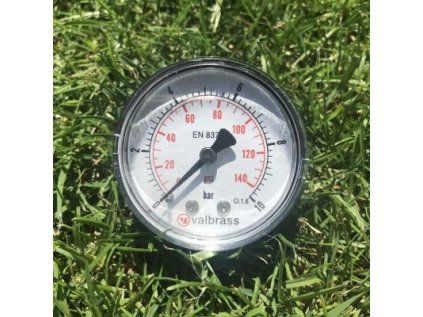 Čerpadlo Valbrass Manometer 50mm 1/4 " 0-10 bar zadný
