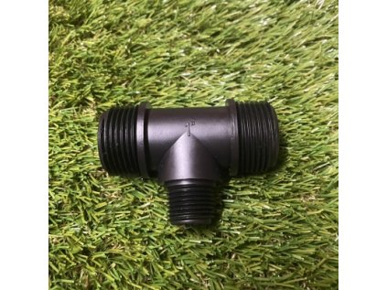 Fiting Plastica Alfa Plastový T-kus 2x 1" VOZ 1x 1/2" VOZ