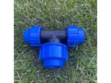 Fiting Plastica Alfa PP T-kus na PE potrubie redukovaný Ø25mm - Ø32mm