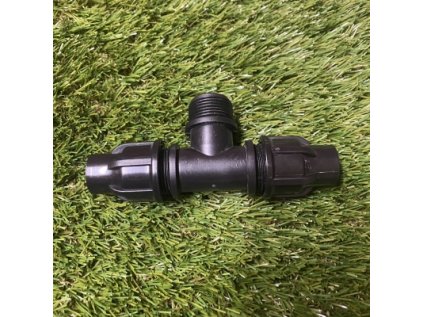 Palaplast Skrutkovací T-kus na kvapkovacie potrubie 16mm x 1/2" vonkajším závitom