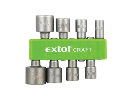 Nástrčné kľúče do vŕtačky EXTOL CRAFT 10213, 8 ks