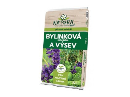 Záhradnícky substrát NATURA Bylinky a zelené korenie 10l