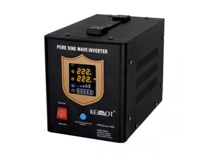 Záložný zdroj Zdroj záložný KEMOT PROsinus-500 12V 230V 500VA 300W Black