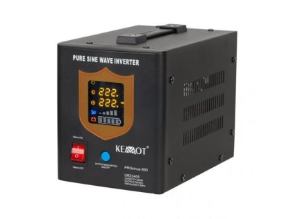 Záložný zdroj Zdroj záložní KEMOT PROsinus-800 12V 230V 800VA 500W Black