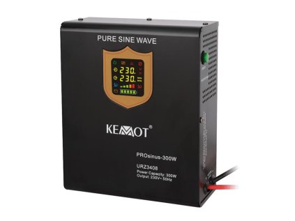 Záložný zdroj Zdroj záložný KEMOT PROsinus-500 12V 230V 500VA 300W Black nástenný