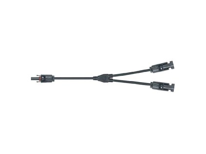 Fotovoltaický panel Kábel MC4 s rozbočením 1x zdierka/2x konektor, 30 cm