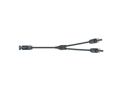 Fotovoltaický panel Rozbočovací kábel MC4 1x konektor / 2x zdierka 30cm