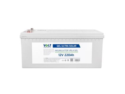 Fotovoltaický panel Gélová batéria 12V 220Ah V-PRO ULTRA SOLAR DEEP CYCLE