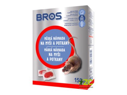 Mäkká návnada na myši a potkany BROS 150g