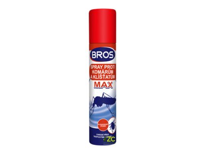 Sprej proti komárom a kliešťom BROS Max 90ml