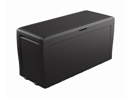 Záhradný úložný box KETER Samoa Rattan 270 l Graphite