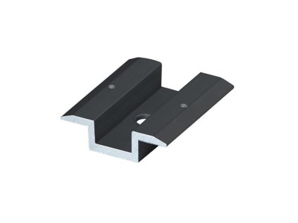 Fotovoltaický panel Stredný úchyt s uzemňovacími kolíkmi čierny 41×50 mm