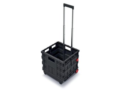 Skladacia prepravka s madlom CART T 39,6x37x100,8 cm čierna