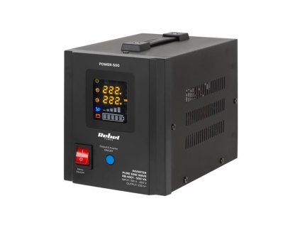 Záložný zdroj Zdroj záložný REBEL POWER-500 12V 230V 500VA 300W Black