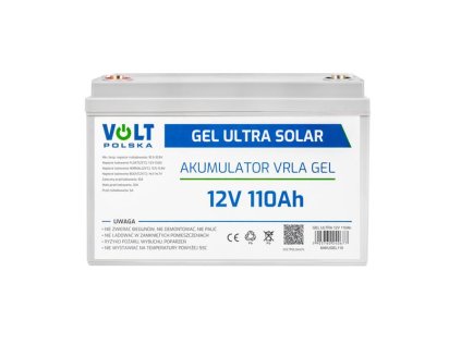 Fotovoltaický panel Gélová batéria 12V 110Ah V-PRO ULTRA SOLAR DEEP CYCLE