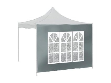 Bočnice pre párty stan CATTARA 13345 Window Waterproof 2x3m sivá