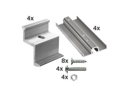 Fotovoltaický panel Držiak pre solárne vane na panely šírky 1095–1134 mm, hrúbka 30 mm