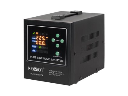 Záložný zdroj KEMOT PROsinus-500-LFP4 12V/230V 500VA 300W