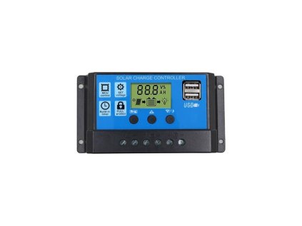 Fotovoltaický panel Solárny regulátor PWM SY3024H 12-24V/30A+USB pre Pb batérie