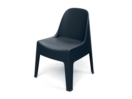 Záhradná stolička MILANE 580x600x735mm - uhoľná