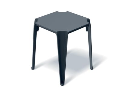 Odkladací stôl LOTTIE 39,6 x 39,6 x 46,5 cm – uhoľná
