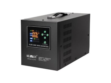 Záložný zdroj Zdroj záložný KEMOT PROsinus-1500-LFP4 12V 230V 1500VA 1050W Black URZ3427-12-LFP4