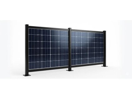 Fotovoltaický panel Konštrukcia plota pre 2 solárne panely