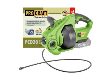 AKU čistič rúr PROCRAFT PCD20bb bez batérie
