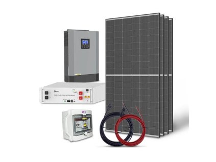 Fotovoltaický panel TRINA 1820Wp ostrovná solárna súprava, LiFePO4 51,2V 100Ah DEYE, menič 48V/230VAC 5500W