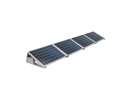 Fotovoltaický panel Montážny systém pre 4 panely na rovnú strechu 15°