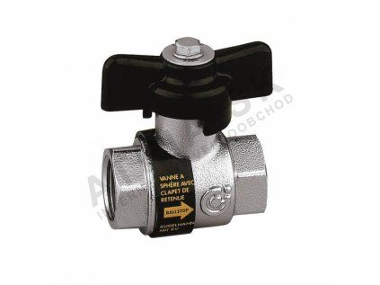 Vykurovacia technika Guľový uáver voda - so spätným ventilom - 3/4"FF; motýľ