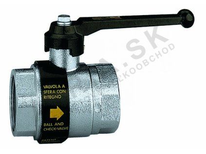 Vykurovacia technika Guľový uáver voda - so spätným ventilom - 6/4"FF; páčka