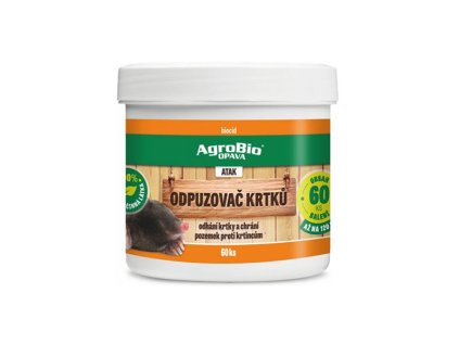 Odpudzovač krtkov AGROBIO Atak, 60 ks