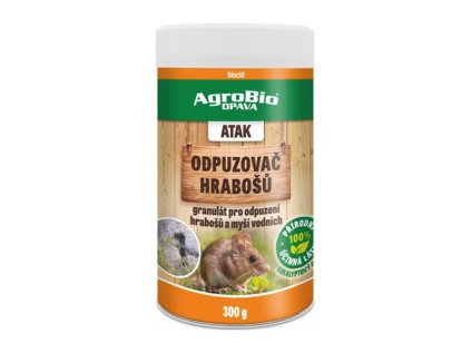 Odpudzovač hrabošov AGROBIO Atak 300 g