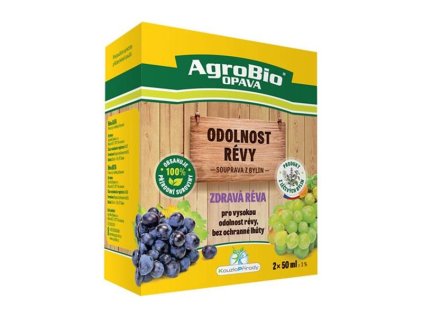 Prípravok na posilnenie odolnosti viniča AGROBIO Zdravá Réva 2x50 ml