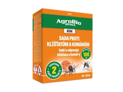 Sada proti kliešťom a komárom AGROBIO Atak 100 ml