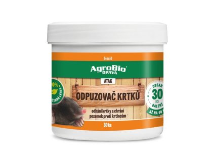 Odpudzovač krtkov AGROBIO Atak, 30 ks
