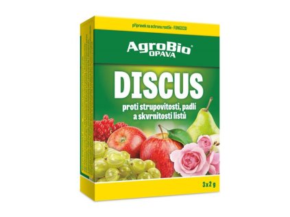 Prípravok proti strupovitosti a múčnatke AGROBIO Discus 3x2 g
