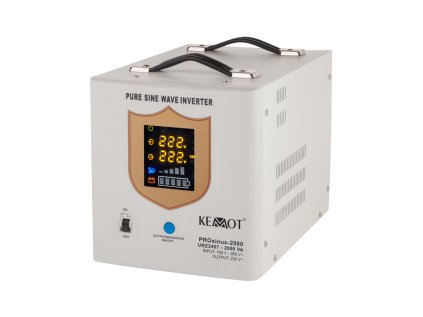 Záložný zdroj Zdroj záložný KEMOT PROsinus-2000 12V 230V 2000VA 1200W White