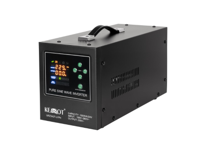 Záložný zdroj Zdroj záložný KEMOT PROsinus-1500/24-LFP4 24V 230V 1500VA 1050W Black URZ3427-LFP4