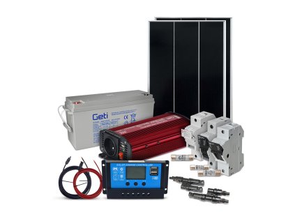 Solárny ostrovný set SOLARFAM 200Wp, 12V, batéria 150Ah, menič 230VAC 600W