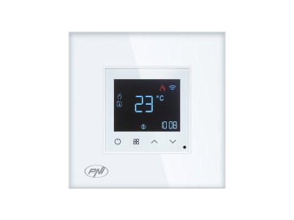 Zapustený WiFi termostat PNI CT25W v bielom prevedení