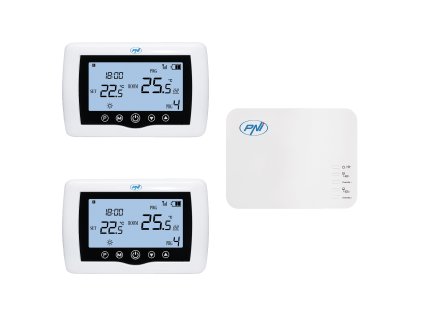 Dvojzónový WiFi termostat PNI CT410 PRO s dvoma riadiacimi jednotkami