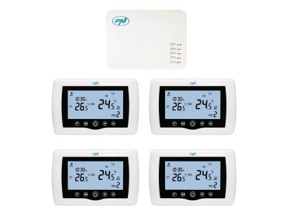 Štvorzónový bezdrôtový WiFi termostat PNI CT440 s aplikáciou Tuya Smart