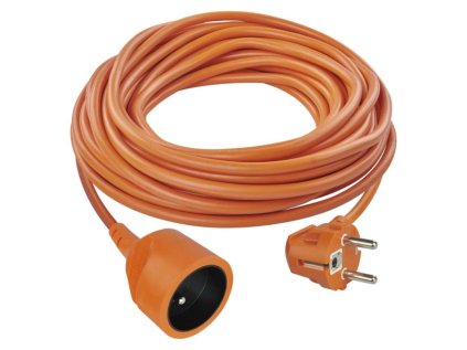 Predlžovací kábel 20 m / 1 zásuvka / oranžový / PVC / 230 V / 1,5 mm2