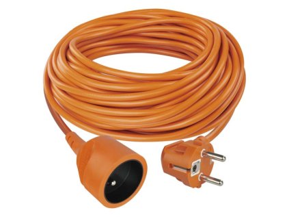 Predlžovací kábel 25 m / 1 zásuvka / oranžový / PVC / 230 V / 1,5 mm2