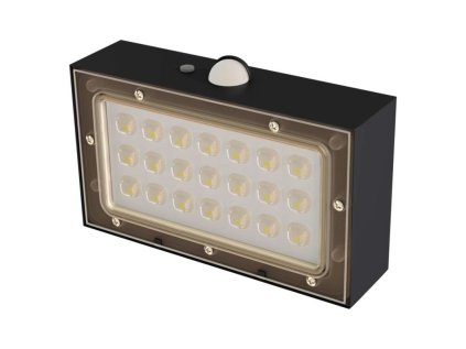 LED solárne svietidlo BRIXO so senzorom pohybu, neutrálna biela