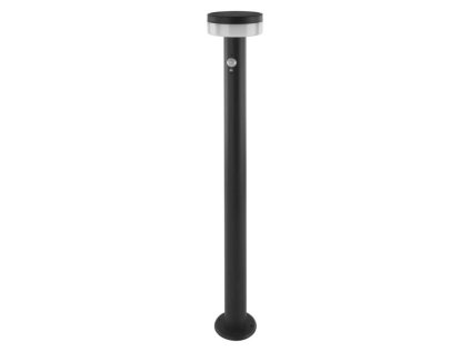 LED záhradné solárne stĺpikové svietidlo TERION, senzor súmraku, 12,5 x 12,5 x 80 cm